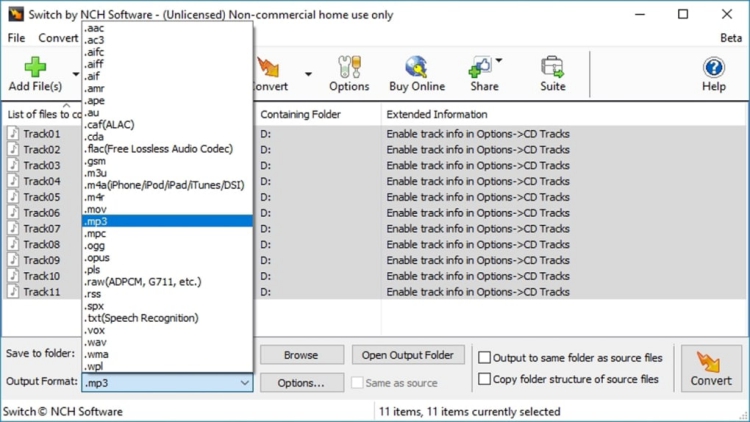Switch Audio Converter